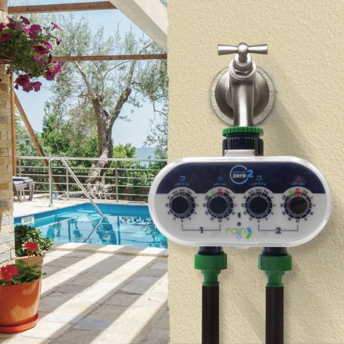 Rain vezérlő 0 bar nyomáshoz - 2 zónás - IBC tartályhoz - csepegtető szalaghoz