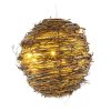 Retlux Rattan Golyó 20Led 15Cm Rxl 240