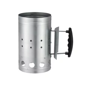   Blim+ 10-186-005 faszénbegyújtó, horganyzott acél, 15cm átmérő, 27cm magasság