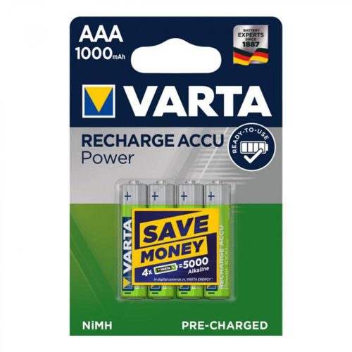 Varta AAA akkumulátor 1000 mAh 4 db/csomag RTU