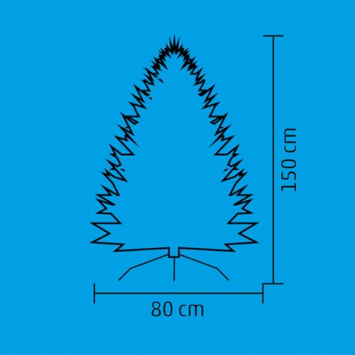 Műfenyő, deres, 982 ág, 150 cm