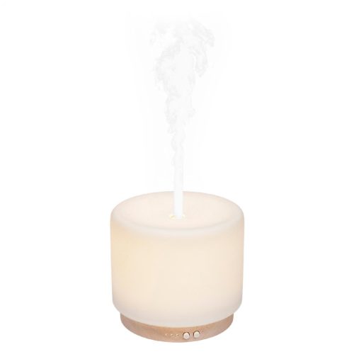 Home AD 280 aromadiffúzor, ultrahangos hidegpárásító, 280 ml kapacitás, melegfehér világítás, folyamatos vagy szakaszos párásítás, tartozék hálózati adapter 