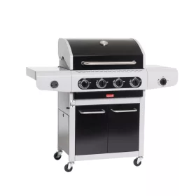   Barbecook BC-GAS-2024 Siesta 412 Black Edition gázgrill, tárolóval, oldalégővel, 132x56x120cm