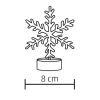 LED-es asztali dísz, hókristály