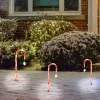 Home CDY3LED világító cukorbot szett, kül- és beltéri kivitel, 3 db cukorbot vezetékkel összekötve, cukorbotonként 5 db melegfehér LED