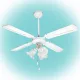 Mennyezeti Ventilátor, Fehér, 3Xe27 Lámpa, 105 Cm, 50 W