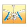 Mennyezeti Ventilátor, Fehér, 3Xe27 Lámpa, 105 Cm, 50 W