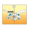 Mennyezeti Ventilátor, Fehér, 3Xe27 Lámpa, 105 Cm, 50 W