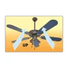Mennyezeti Ventilátor, Kék, 3Xgu10 Lámpa, 130 Cm, 60 W