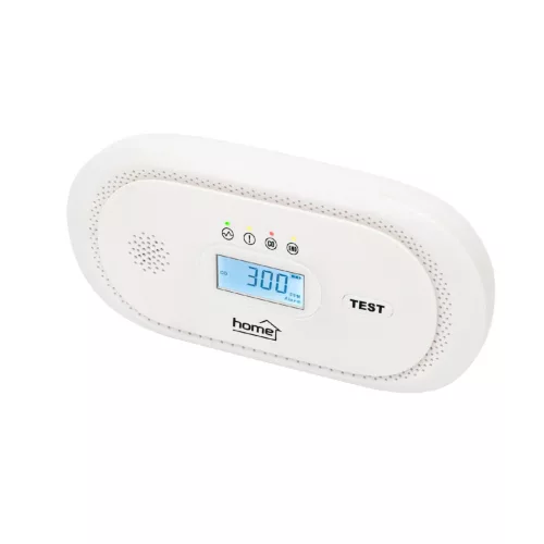 HOME CO10LCD szén-monoxid vészjelző, LCD kijelző , elemes, 2 év elem élettartam, 10 év érzékelő élettartam