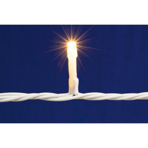 Home DLFJ 400/WW LED-es fényfüggöny, 10 m / 400 db melegfehér LED, állófényű, fehér vezeték, sorolható, kül- és beltéri kivitel