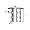 LED-es fényfüggöny, 2x1 m / 210 LED, sorolható, hidegfehér