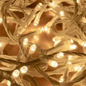   Home DLI 200/WW LED-es fényfüzér, 10 m / 200 db melegfehér LED, állófényű, fehér vezeték, sorolható, kül- és beltéri kivitel