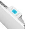 Noirot E216117 Inova H 2000 BL hősugárzó, 2000 W, IP24 védettség, nyitott ablak érzékelő, beépített termosztát LCD-vel, fali kivitel