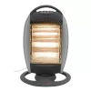 Home FK 21 álló elektromos halogén hősugárzó fűtőtest, 400W/800W/1200W, oszcillálás, IP20 védelem, fekete/ezüst
