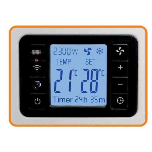 Home FK 350 WIFI szabadon álló SMART konvektor fűtőtest, 1000W/1300W/2300W, távirányító, fagyőr funkció, fehér