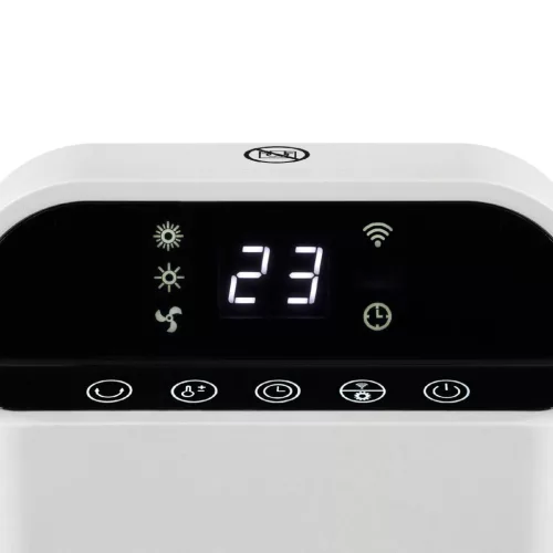 Home FK 53 álló elektromos smart kerámia fűtőtest, 1000W/2000W, oszcillálás, távirányító, fehér