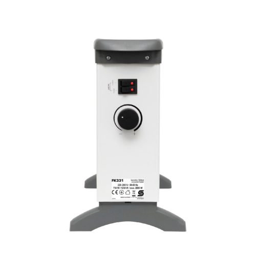 Home FK331 konvektoros fűtőtest, 750 / 1250 / 2000 W, hordozható, termosztát szabályozás, szabadon álló, hordfülek, túlmelegedésvédelem