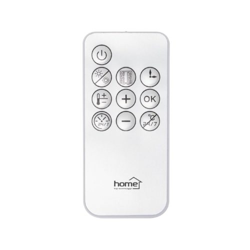 Home FKF26201 fürdőszobai ventilátoros fűtőtest, 2000 W, 2 fokozat, PTC fűtőelem, távirányító, LED kijelző, IPX2