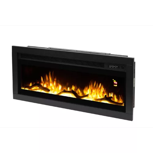 HOME FKKI08 beépíthető/fali elektromos látványkandalló, max. 2000 W, fényeffekt, 2 fokozat, heti időzítés, távirányító