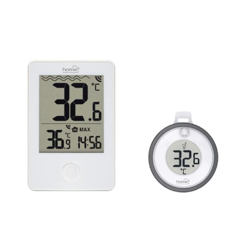 Home HCP60 vezeték nélküli úszó hőmérő, külső-belső hőmérséklet, min/max hőmérsékletek rögzítése, pontos idő, elemes működtetés