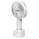 Home HF 9/WH kézi, tölthető ventilátor, 4 W, 10 cm-es lapátátmérő, 3 fokozat, 1200 mAh Li-ion akkumulátor, asztali tartó, fehér