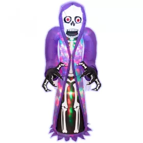   Felfújható Halloween csontváz, 150 cm, belső LED projektorral