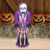 Felfújható Halloween csontváz, 150 cm, belső LED projektorral