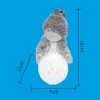 LED-es kerámia asztali dísz, kisfiú