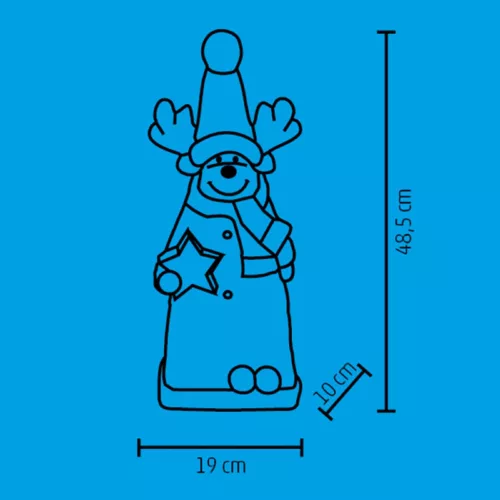 LED-es kerámia figura