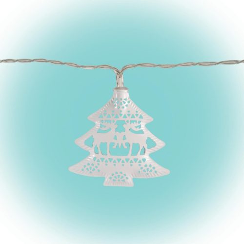 LED-es fenyő fényfüzér, fém