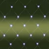 Home KLN 400C/WH LED-es háló, 6x4 m / 400 db hidegfehér LED, zöld vezeték, állófényű, hálózati adapter, kül- és beltéri kivitel