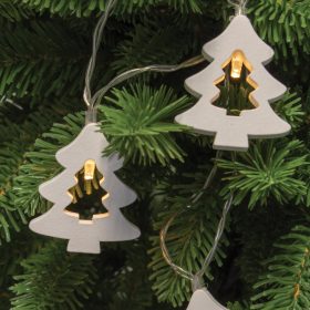 LED-es izzósor, fa fenyő, 3,8m, 3V