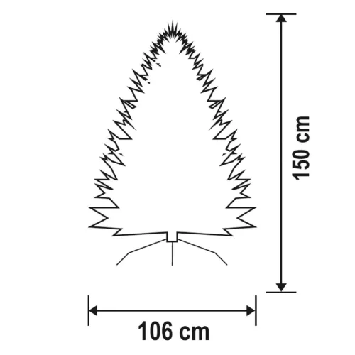 Home KMF 4/150 műfenyő, 150 cm magasság, 106 cm átmérő