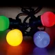 Home by Somogyi Sorolható party fényfüzér, LED-es, kültéri, 10 színes gömb, 5 m - LPL 10M