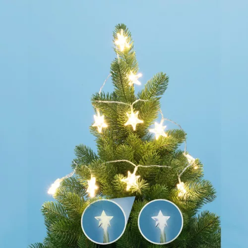 LED-es csillag mini fényfüzér