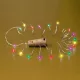 Home MLD 20/M micro LED-es fényfüzér, 2 m / 20 db színes micro LED, állófényű, átlátszó vezeték, gombelemes, beltéri kivitel