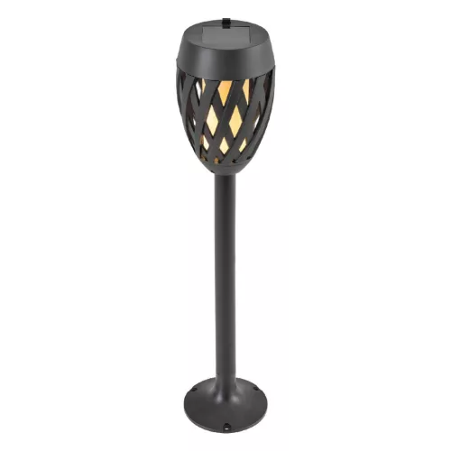 Home MX 200 napelemes kerti fáklya, 12 LED, automatikus, napelem és töltő, időjárásálló