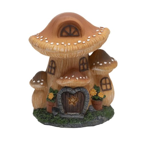 Home MX648 napelemes kerti lámpa, gombaház, 1 db melegfehér LED, 450 g, műgyanta, 300 mAh akkumulátor