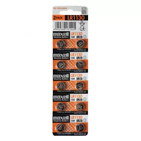 Maxell LR1130 gombelem, LR1130, alkáli, 1,5V 10db/csomag