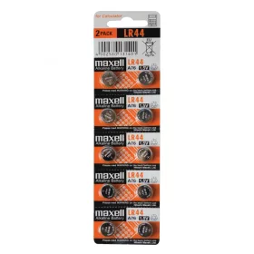 Maxell LR44 gombelem, alkáli, LR44, 1,5V 10db/csomag
