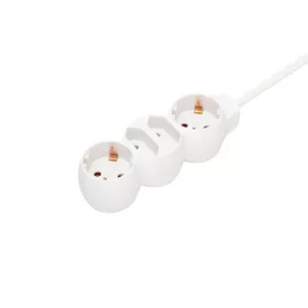   Home NV 14-3/WH/1,5 hálózati elosztó, 3 m, H05VV-F 3G1,5 mm2 kábel, IP 20 kivitel, 2 védőérintkezős és 2 euro aljzat, max. 3500W, fehér
