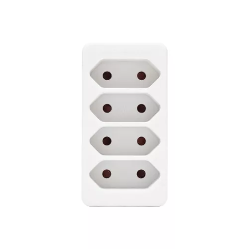 Home NV 24/WH hálózati elosztó, 4 EURO aljzat gyermekvédelemmel ellátva, max. 4 x 500 W, fehér
