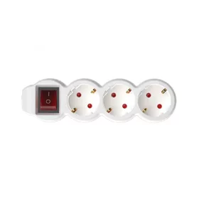   Home NV 3K-3/WH/1,5 hálózati elosztó, 3 m, H05VV-F 3G1,5 mm2 kábel, kétpólusú kapcsoló, IP20 kivitel, 3 védőérintkezős aljzat, max. 3500W, fehér