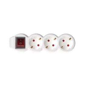  Home NV 3K/WH/1,5 hálózati elosztó, 1,5 m, H05VV-F 3G1,5 mm2 kábel, kétpólusú kapcsoló, IP20 kivitel, 3 védőérintkezős aljzat, max. 3500W, fehér