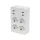 Home NV 4 USB tálcás USB-s elosztó, 4 földelt aljzat, 4 USB aljzat össz 2,4A, elforgatható csatlakozódugó, max.3680W