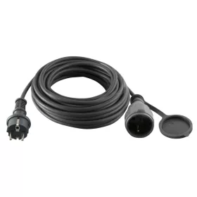   Home NV715BK hosszabbító gumikábel, 15 méter, H07RN-F, zárófedéllel, max. 3500 W, IP44, fekete