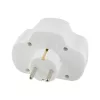 Home NVK 3/WH hálózati elosztó, kapcsolós 3 aljzat ( 1 földelt + 2 euró ), 250 V ~/ 50 Hz / 16 A / 3500 W