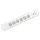 Home NVT 06K USB/WH túlfeszültség védett hálózati elosztó, 1,4 m, kapcsolós, H05VV-F 3G1,5 mm2 kábel, 6 aljzat, max. 3680W, falra akasztható, USB töltőaljzatok