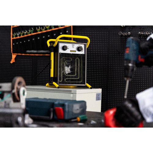 STANLEY SXJH203000E fűtőtest, 3000 W, 2 fokozat, fém ház, termosztát, IPX4 védelem, túlmelegedés elleni védelem